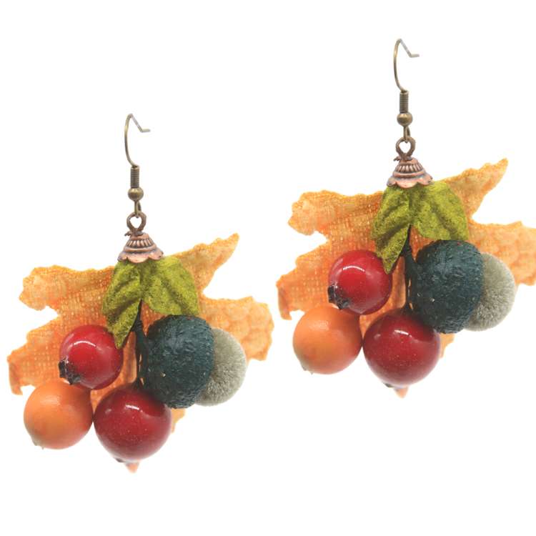 Ohrringe mit Herbstlaub