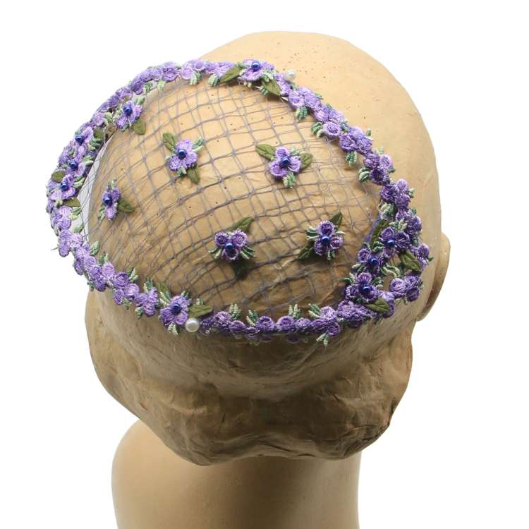 vintage fascinato netz lila blumen