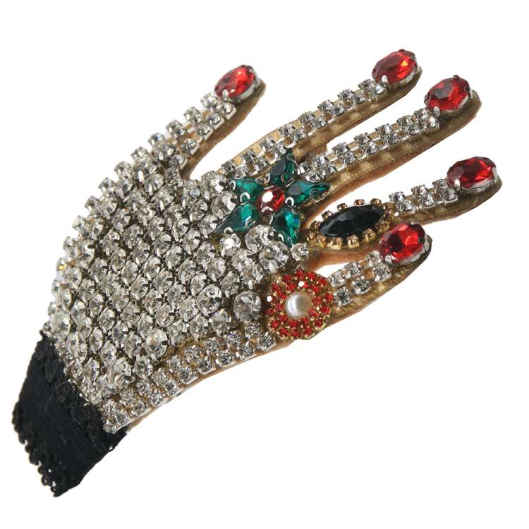 Fascinator Glitzer hand