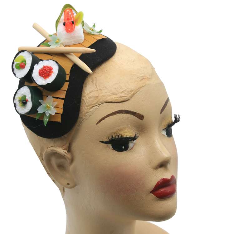 half hat oder facsinator mit mini sushi