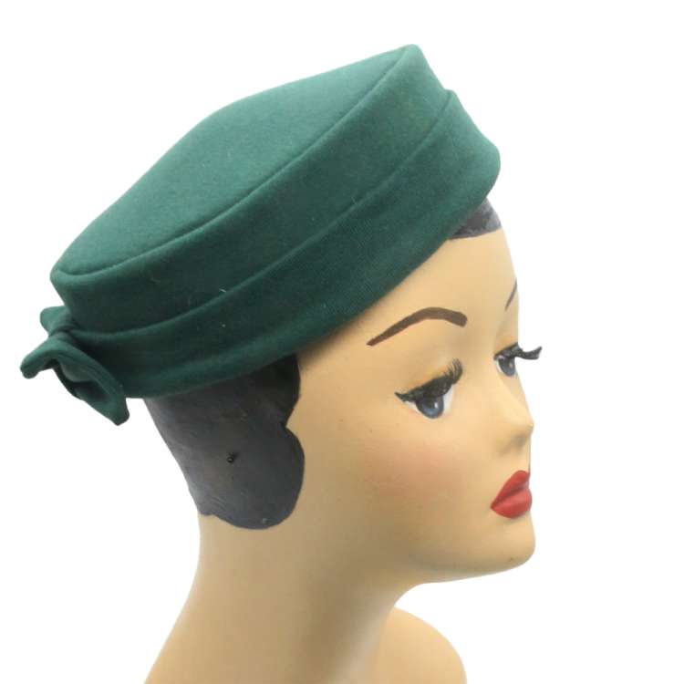 pillbox grün vintage 50er Jahre