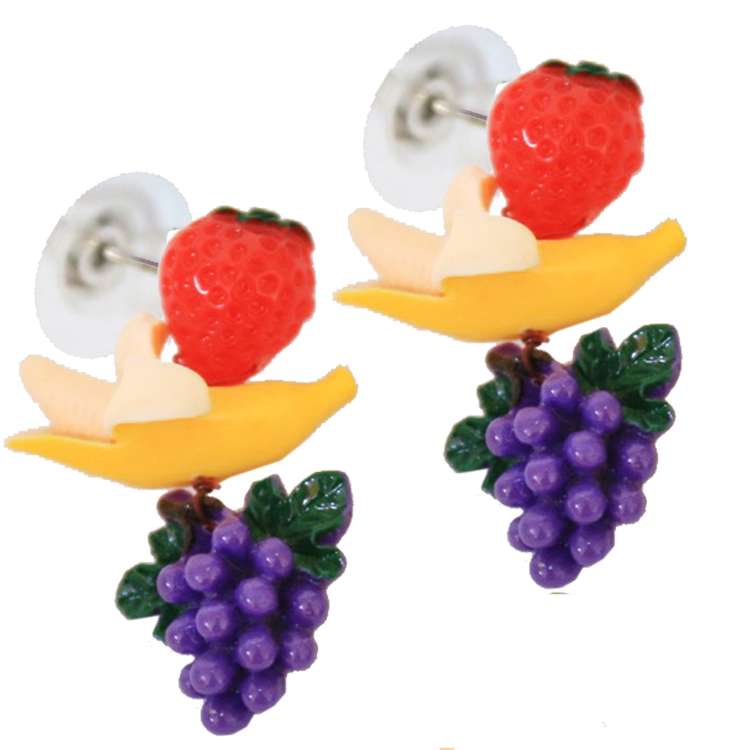 Fruit Earrings SARAH COVENTRY signed SARAH COV measures… | Drouot.com