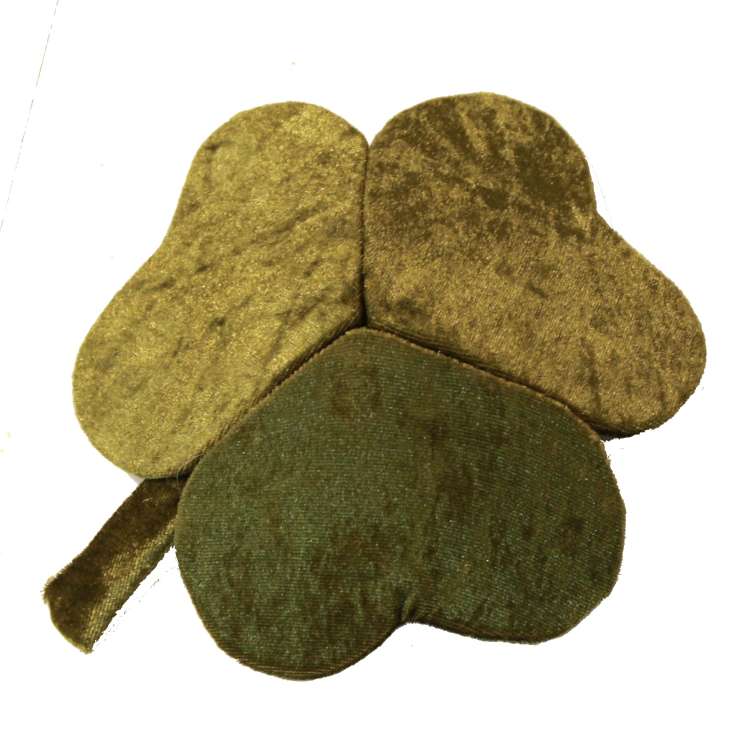 Shamrock - velvet fascinator with cloverleaf for St. Patrick's Day