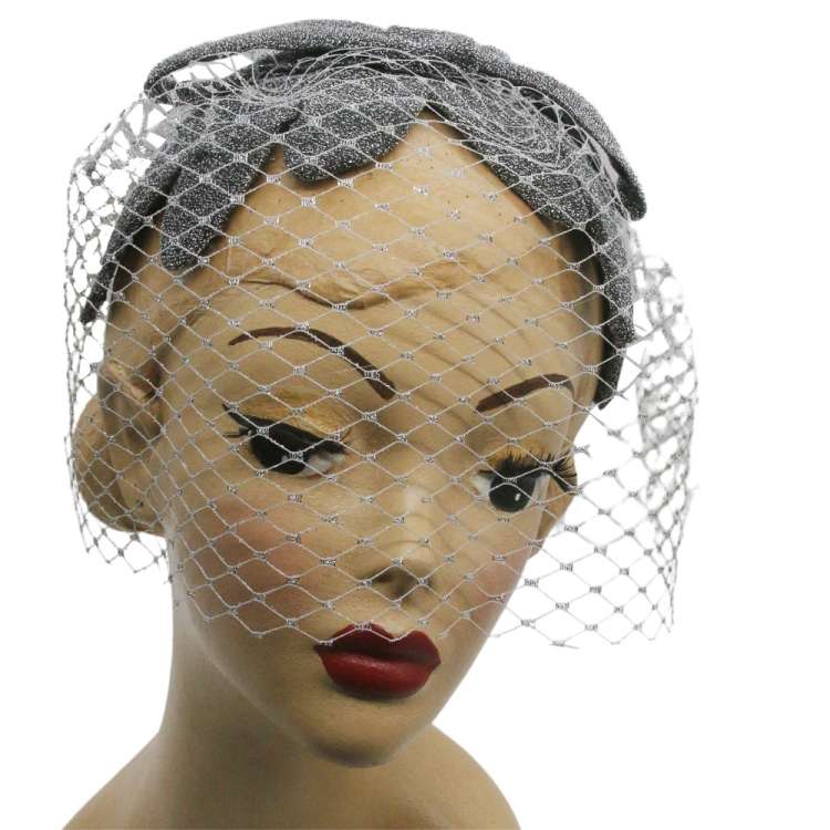 hat glitter velvet vintage