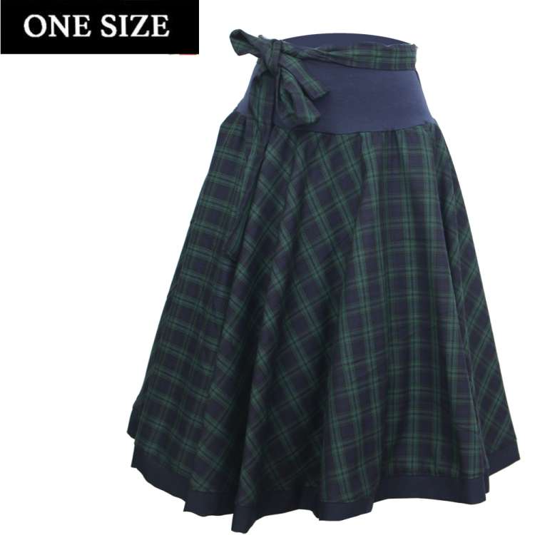 ircle Rock in Blau Grün Kariert - Tartan - Einheitsgröße