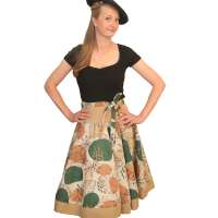 Tellerrock mit Retroprint  - one size -
