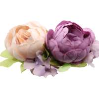 Big light lilac hair flower & 3in1 corsage flower