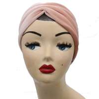 Ohrenwärmer aus Samt in Rosa